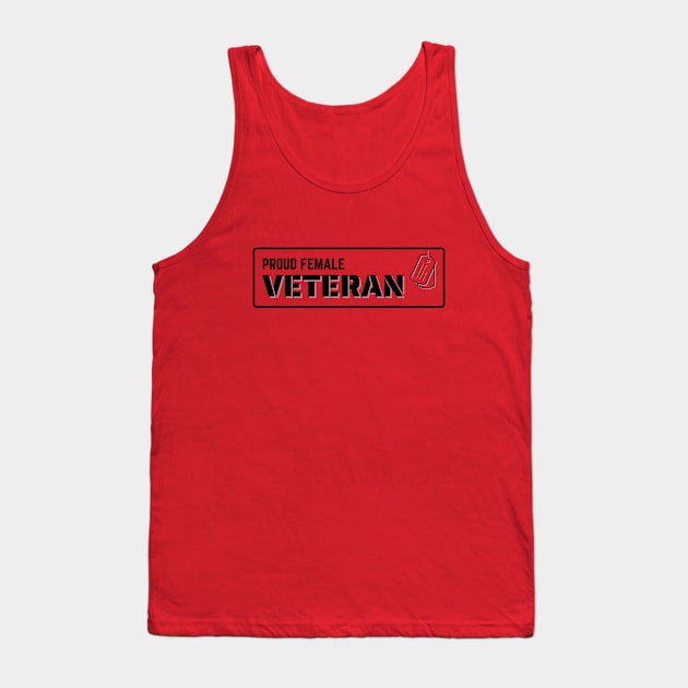Female Veteran / Military / USA / Vet Tank Top by Freedom & Liberty Apparel
